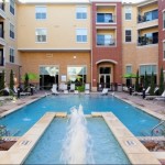 Brick Row Pool View