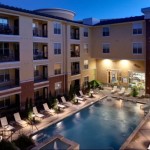 Brick Row Pool View